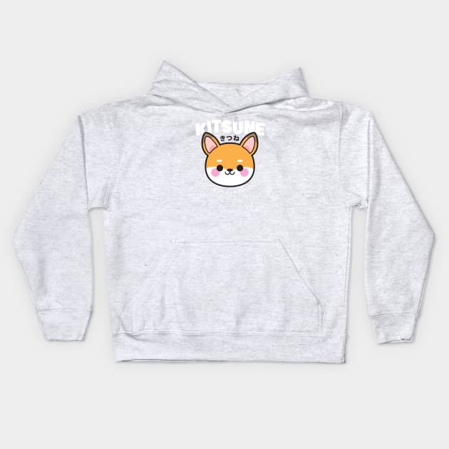 Fox Kawaii Kids Hoodie by kudasai